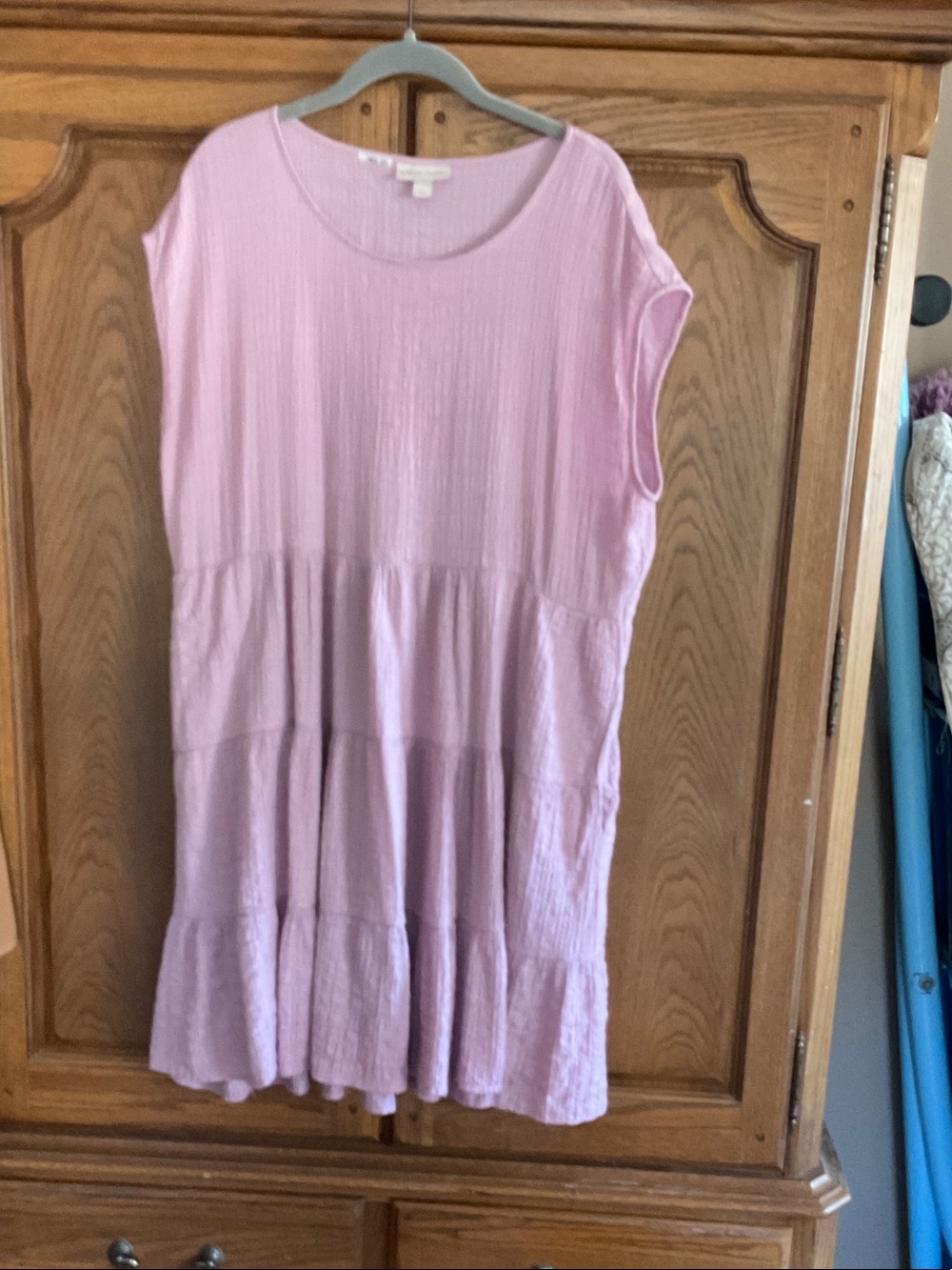 Knox Rose Sleeveless Tiered Midi Dress - Light Pink